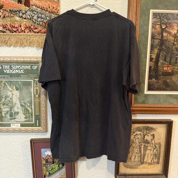 Vintage 90s/00s Y2K‎ Green Skulls Spider Art Death Shirt Size XL - Picture 5 of 6